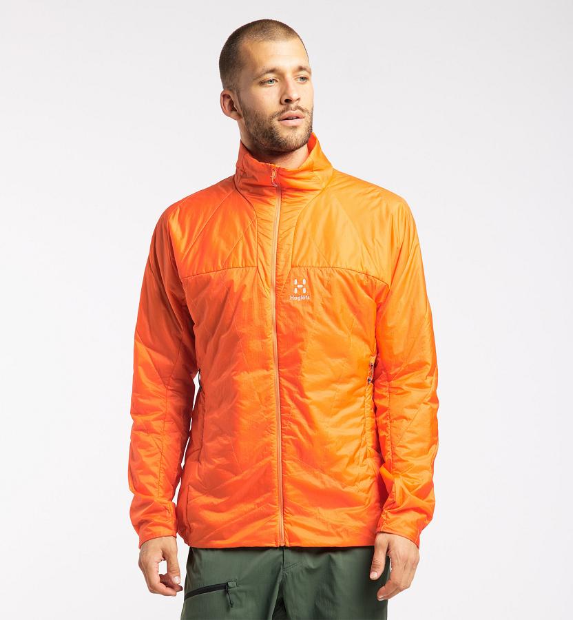 Haglöfs L.I.M Barrier Down Jacket Orange For Mens KXQAZ1528 Australia